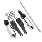Chrome Spike Frame Slider Protector for Kawasaki ZX 10R (2006–2007)