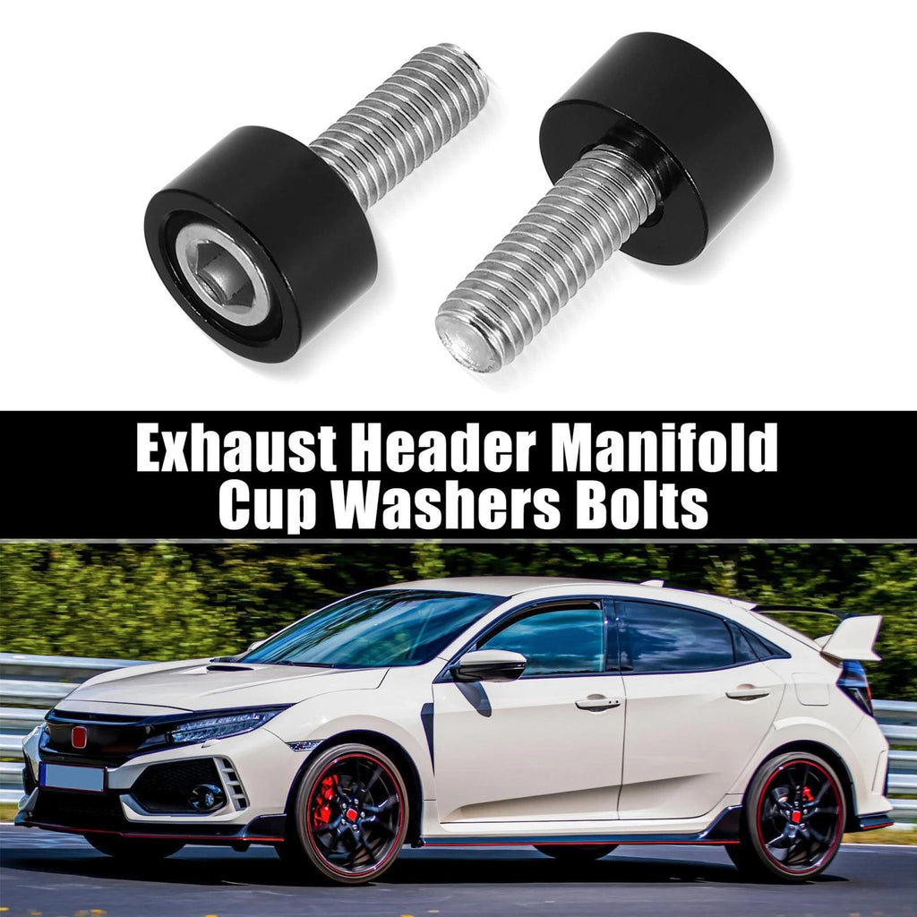9pcs M8x1.25 Exhaust Header Manifold Cup Washers Bolts for Honda Acura 