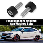 9pcs M8x1.25 Exhaust Header Manifold Cup Washers Bolts for Honda Acura 