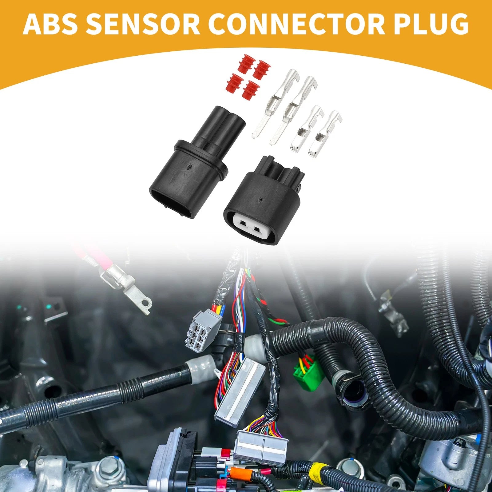 2 Pin ABS Sensor Connector Plug for Toyota 
