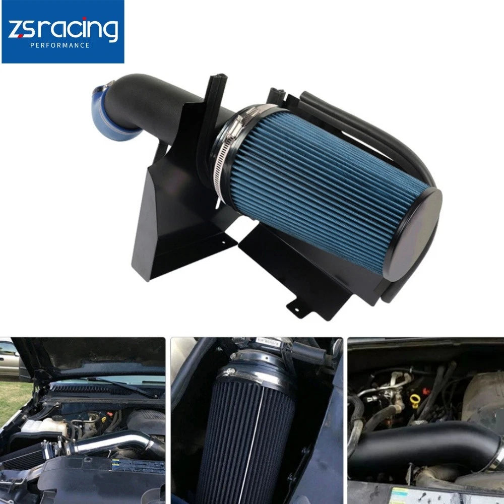 Cold Air Intake Kit with Heat Shield for GMC Chevy V8 4.8L 5.3L 6.0L (1999–2006)