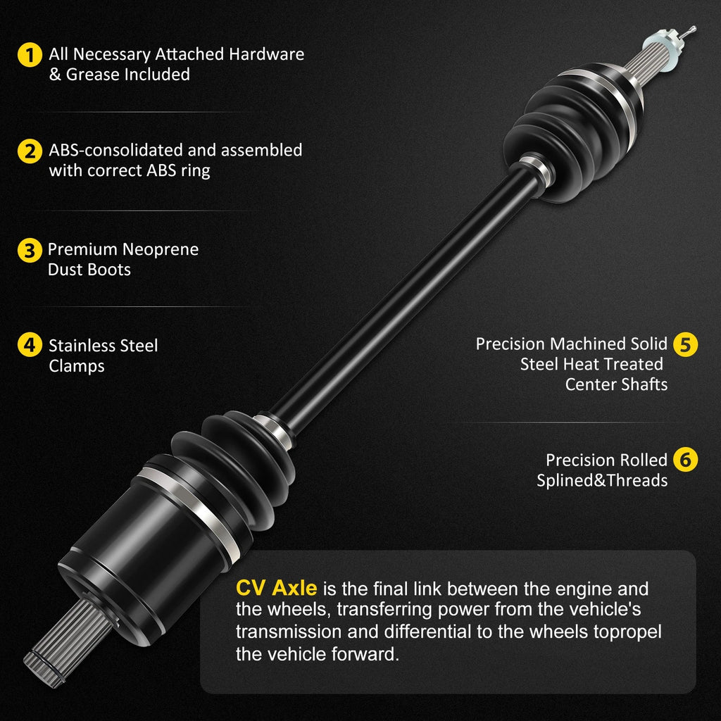 2X CV Axle Shaft for Polaris Ranger 500 700 Crew XP