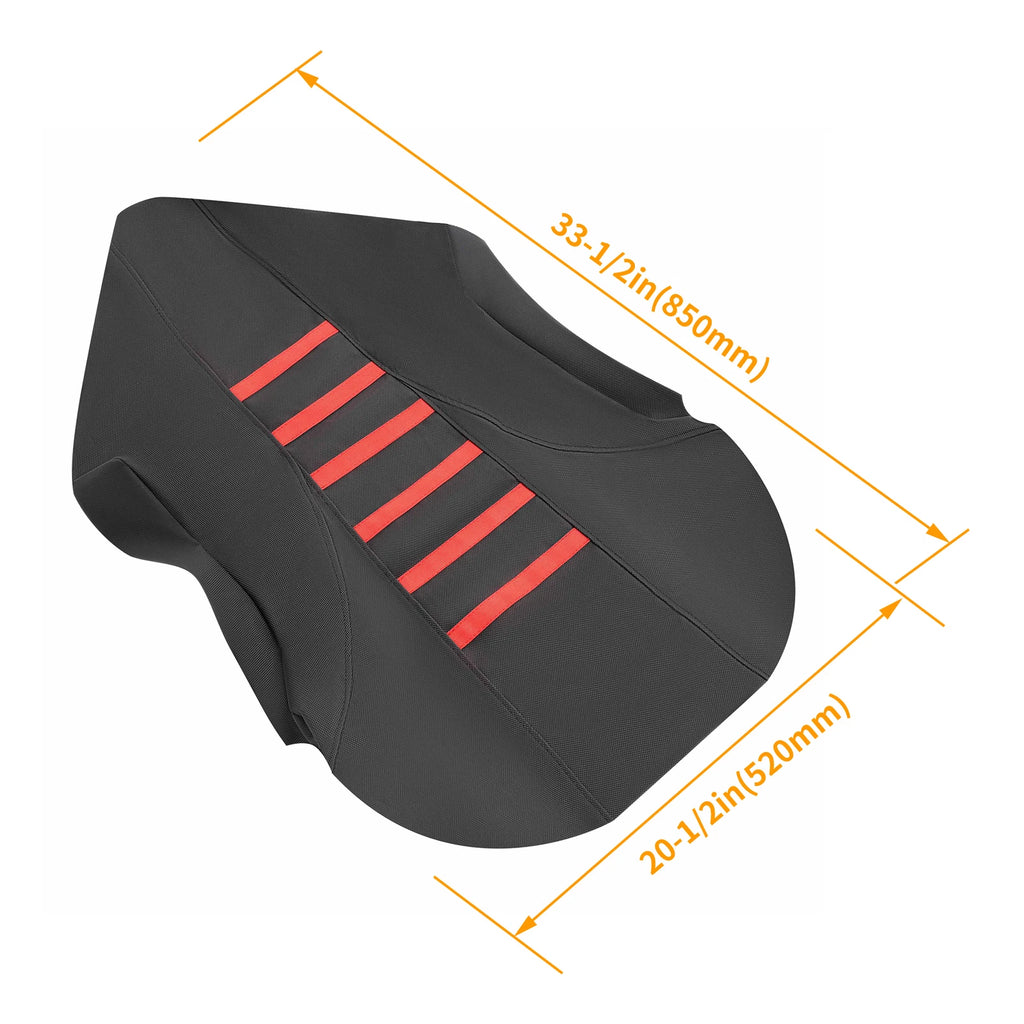 Red Gripper Anti-Slip Seat Cover for Suzuki Quadsport Z400 (2003–2009)