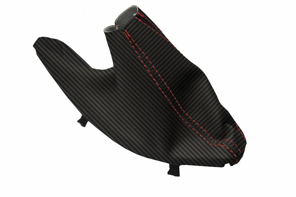 E Brake Boot Cover for BMW F30 F31 F32 F33 F34 F35 (2014–2019) Red Stitch Carbon Fiber
