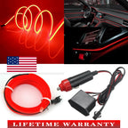 2M Red LED Interior Atmosphere Light Strip for Car