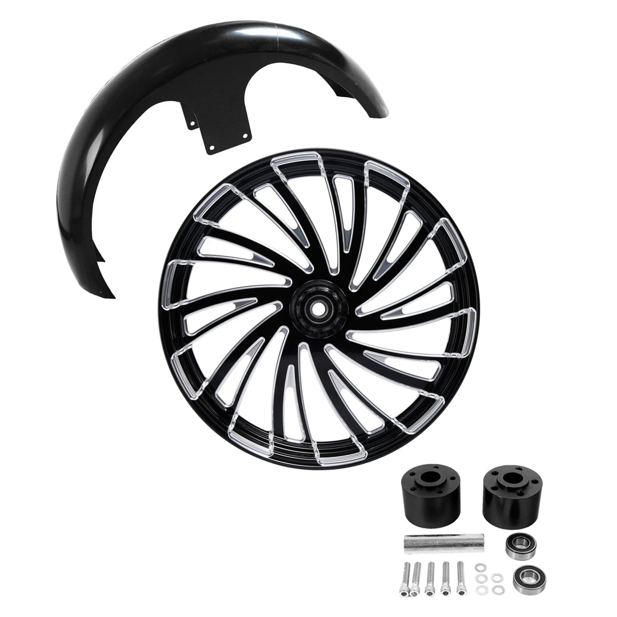 26" Front Wheel Rim for Harley Electra Glide (2008–2025) Dual Disc Hub