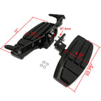 Black Front Driver Floorboard & Screws for Honda Goldwing GL1800 F6B (2001–2023)