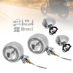 D19 Motorcycle Spotlight Headlight Fog Beam Chrome for Motorcycle Scooter