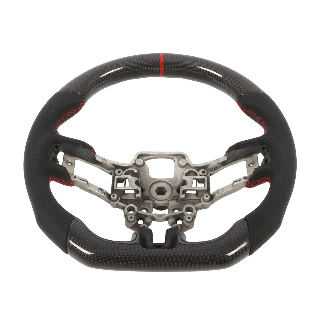 Real Carbon Fiber Steering Wheel for Ford Mustang EcoBoost GT (2018–2023)