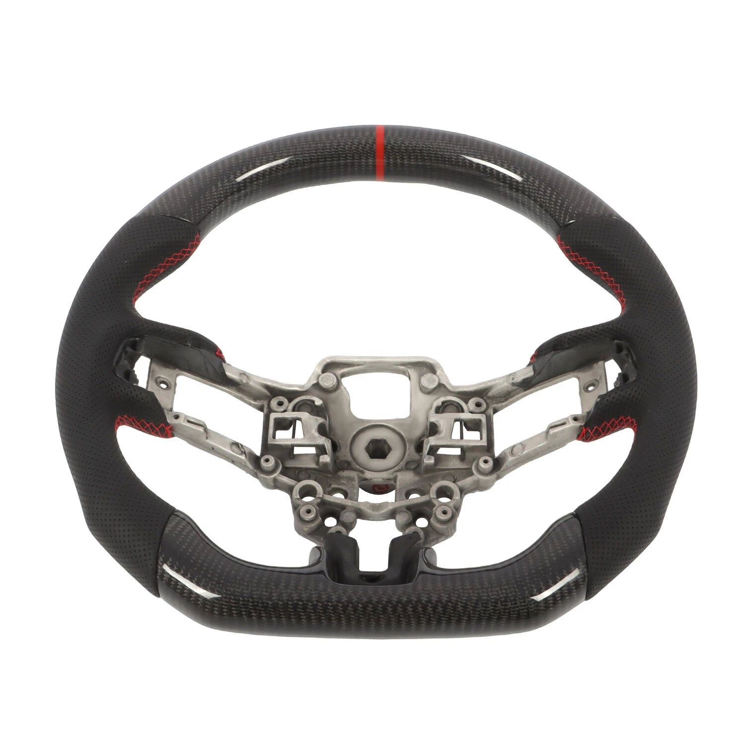 Real Carbon Fiber Steering Wheel for Ford Mustang EcoBoost GT (2018–2023)