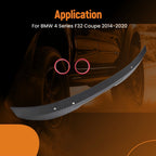 Rear Trunk Spoiler Wing Lip for BMW 4 Series F32 Coupe (2014–2020) Carbon Fiber