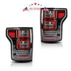 2X LED Tail Lights for Ford F150 (2015-2020) Clear Rear Lamps Assembly