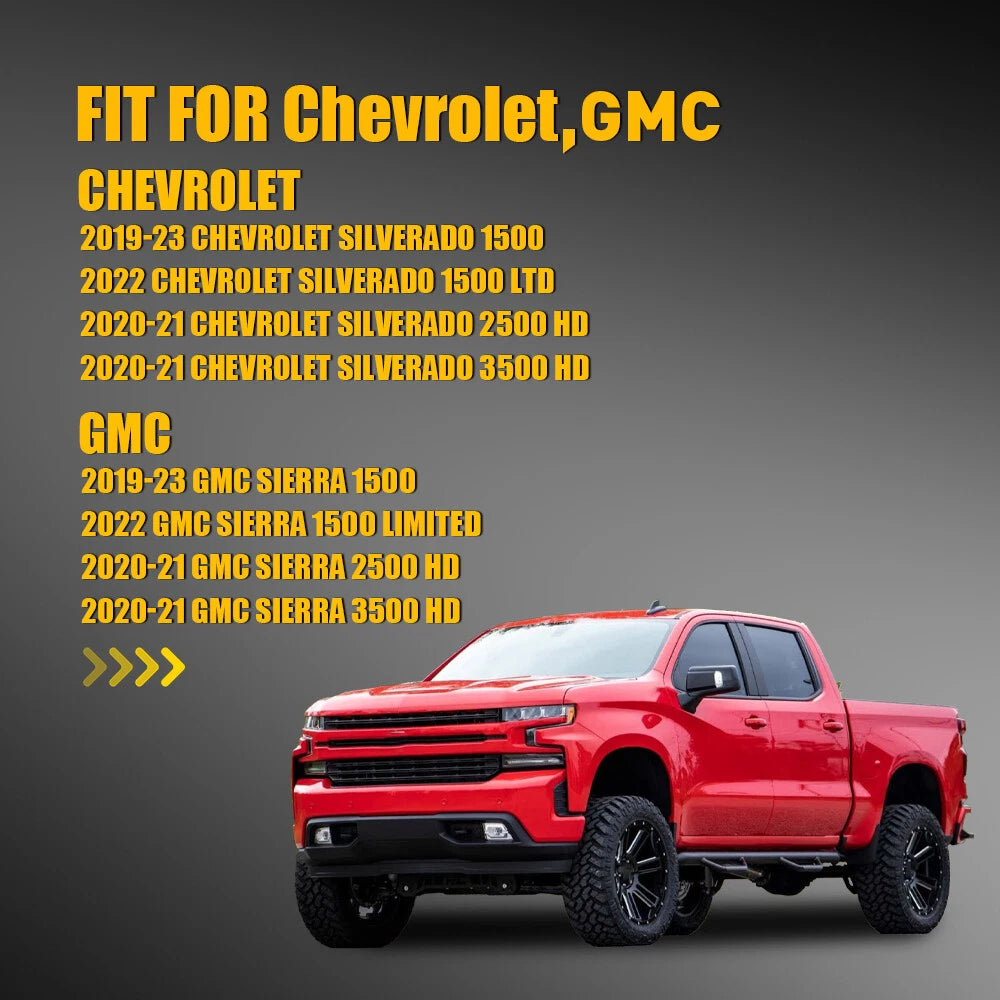 Left Mirror Glass for Chevrolet Silverado 1500 GMC Sierra 1500 (2019-2023)