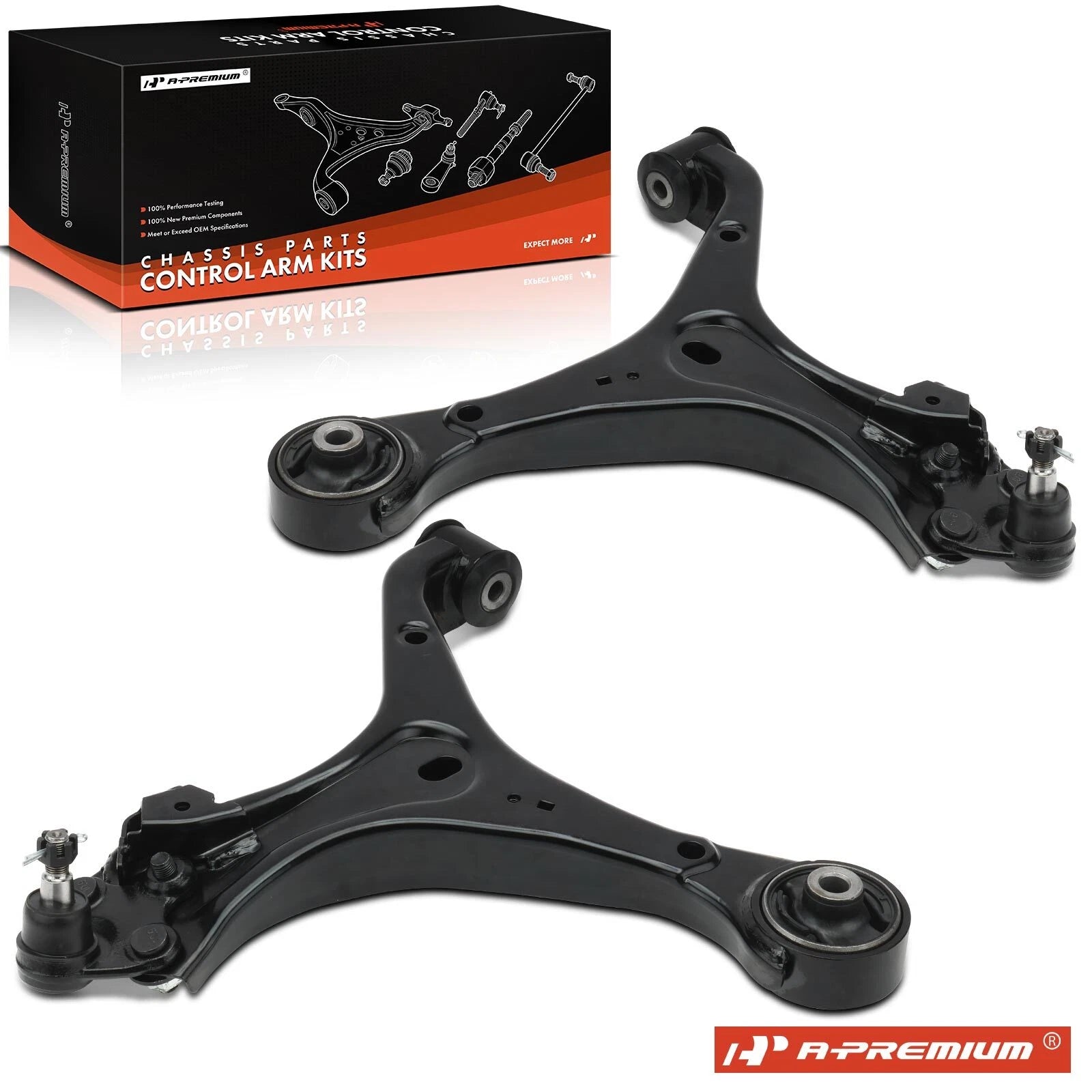 2X Front Lower Control Arm with Ball Joint for Honda Civic 