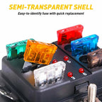 220 pc Assorted Car Fuses for Auto Replacement (Regular Size Blade)