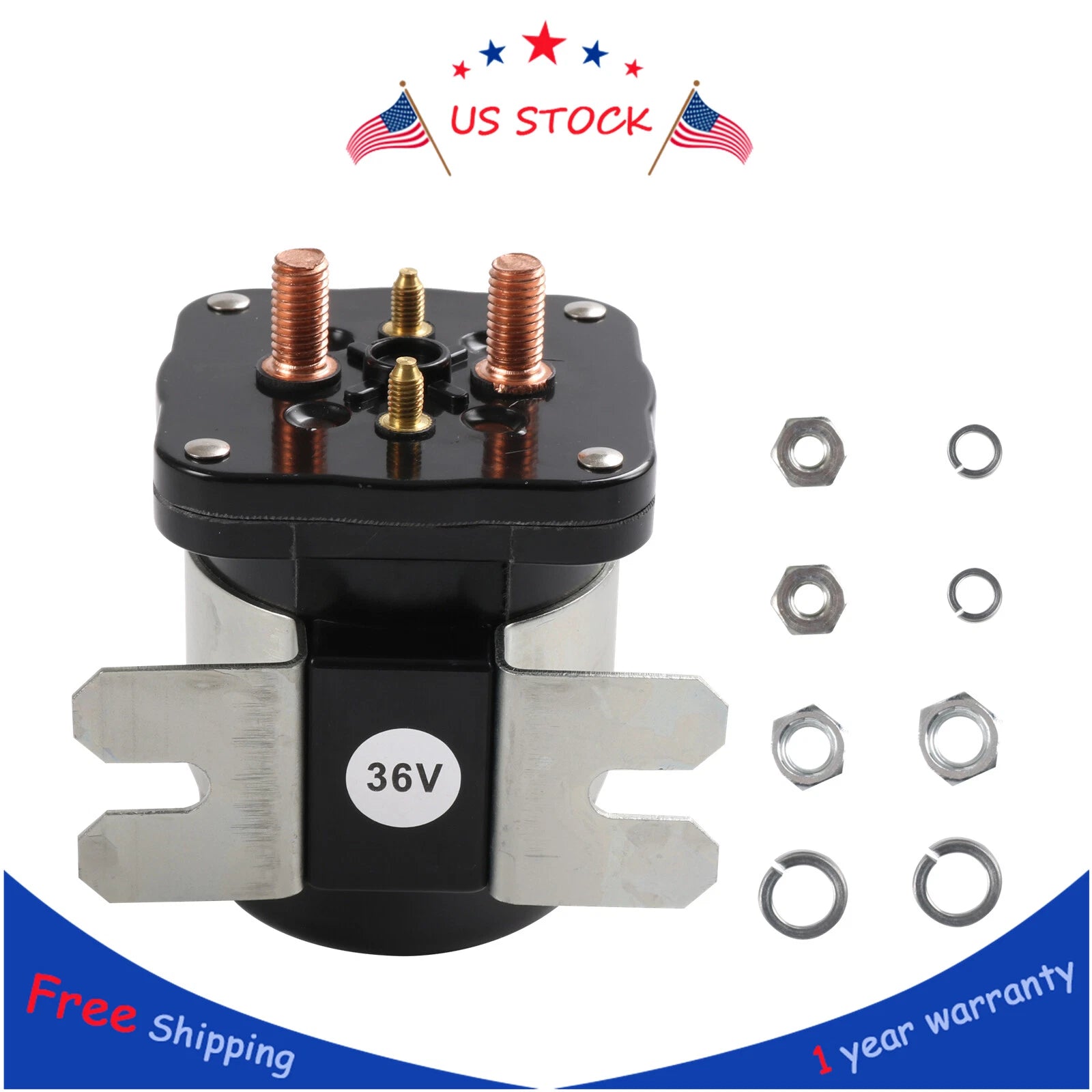 Set of 4 Heavy Duty Solenoids for E-Z-GO Electric 36V (1989–Present)
