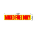 20 Pack Mixed Fuel Only Stickers for Automotive Use