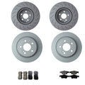 Set of 4 Disc Brake Rotors & Euro Pads for Mercedes W221 S550 (2007–2013)