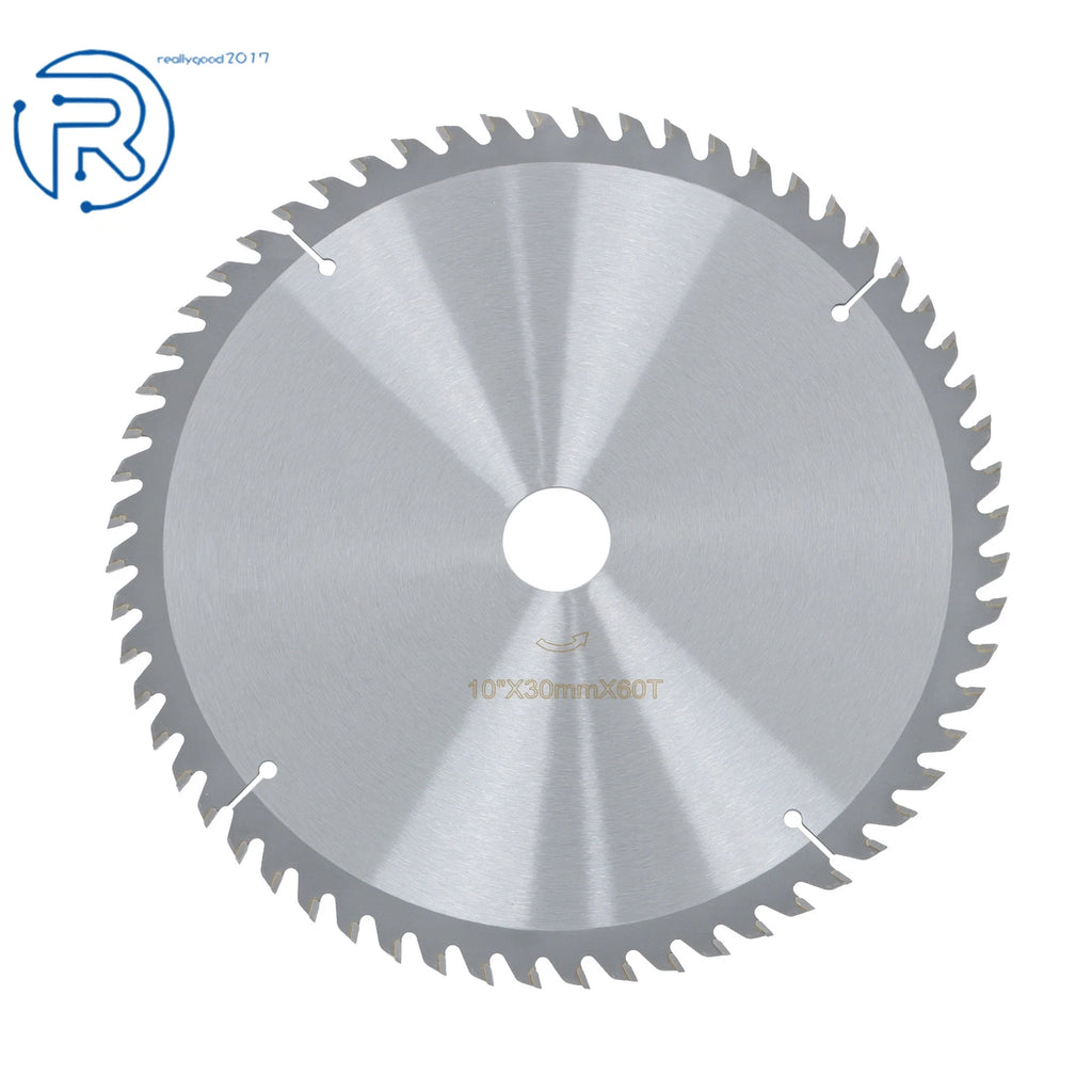 60 Tooth Carbide Saw Blade for Wood with Nails (10 Inch, 30mm Arbor)