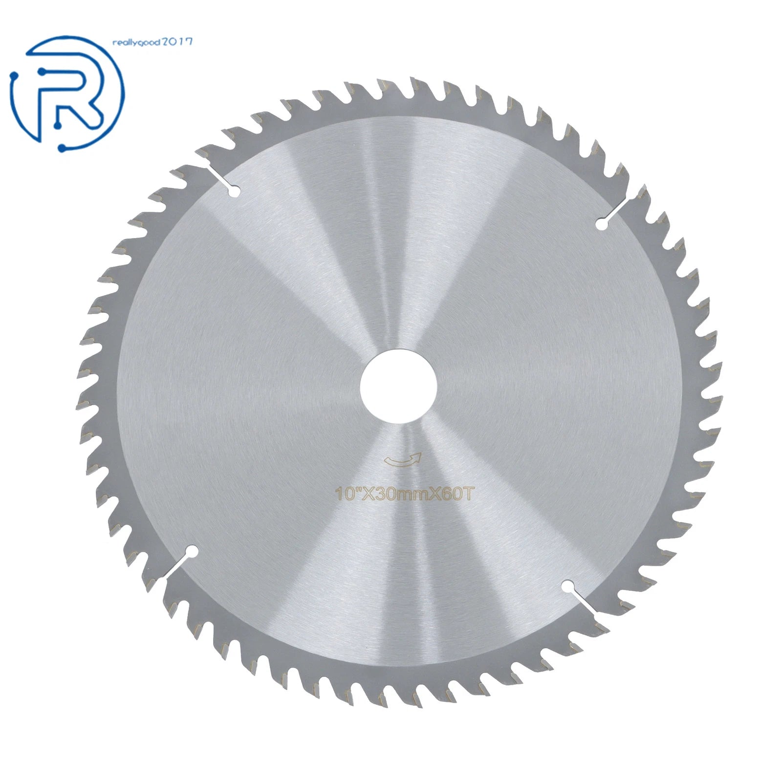 60 Tooth Carbide Saw Blade for Wood with Nails (10 Inch, 30mm Arbor)