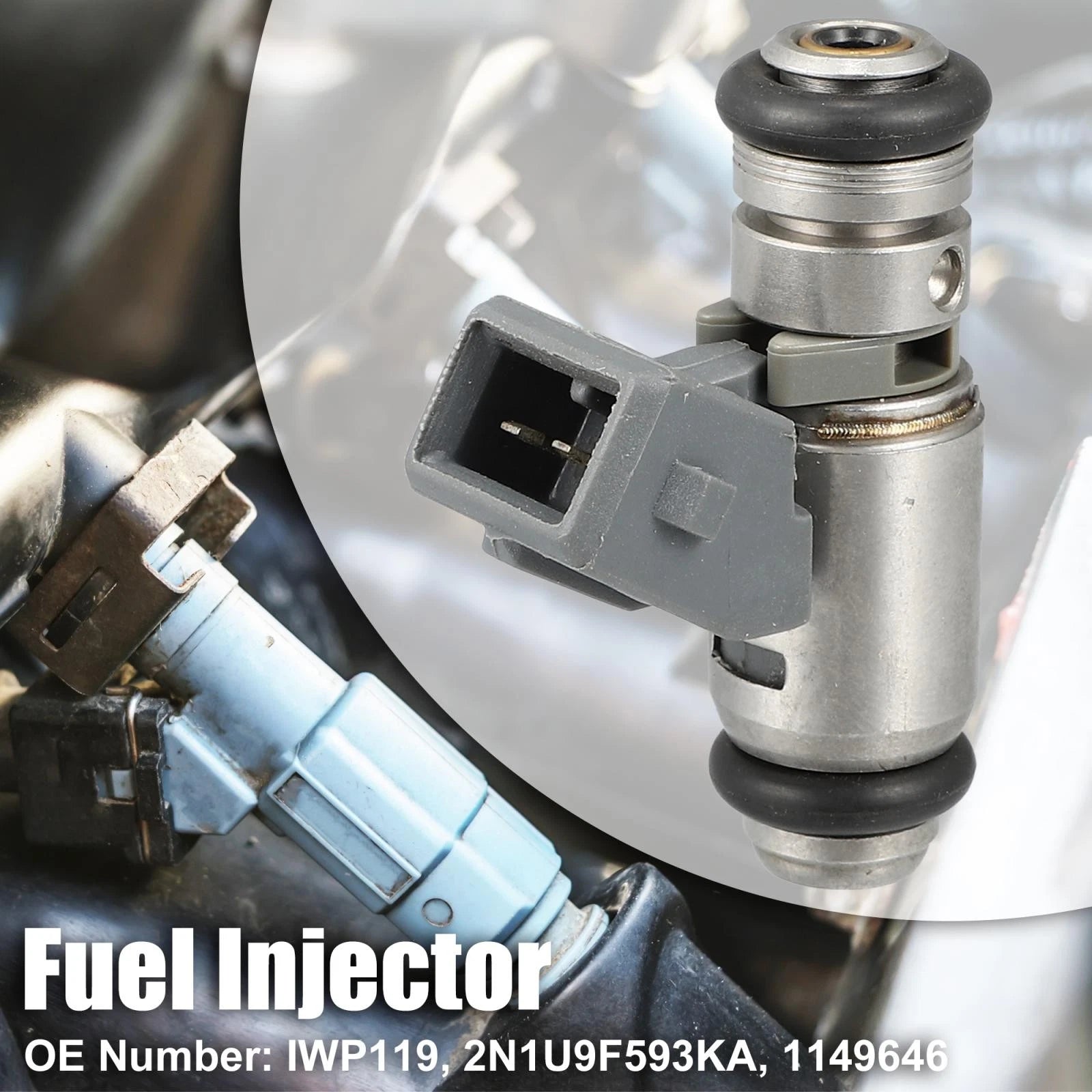Fuel Injector Flow Matched IWP119 2N1U9F593KA 1149646 for Ford Fiesta V (2008–2017)