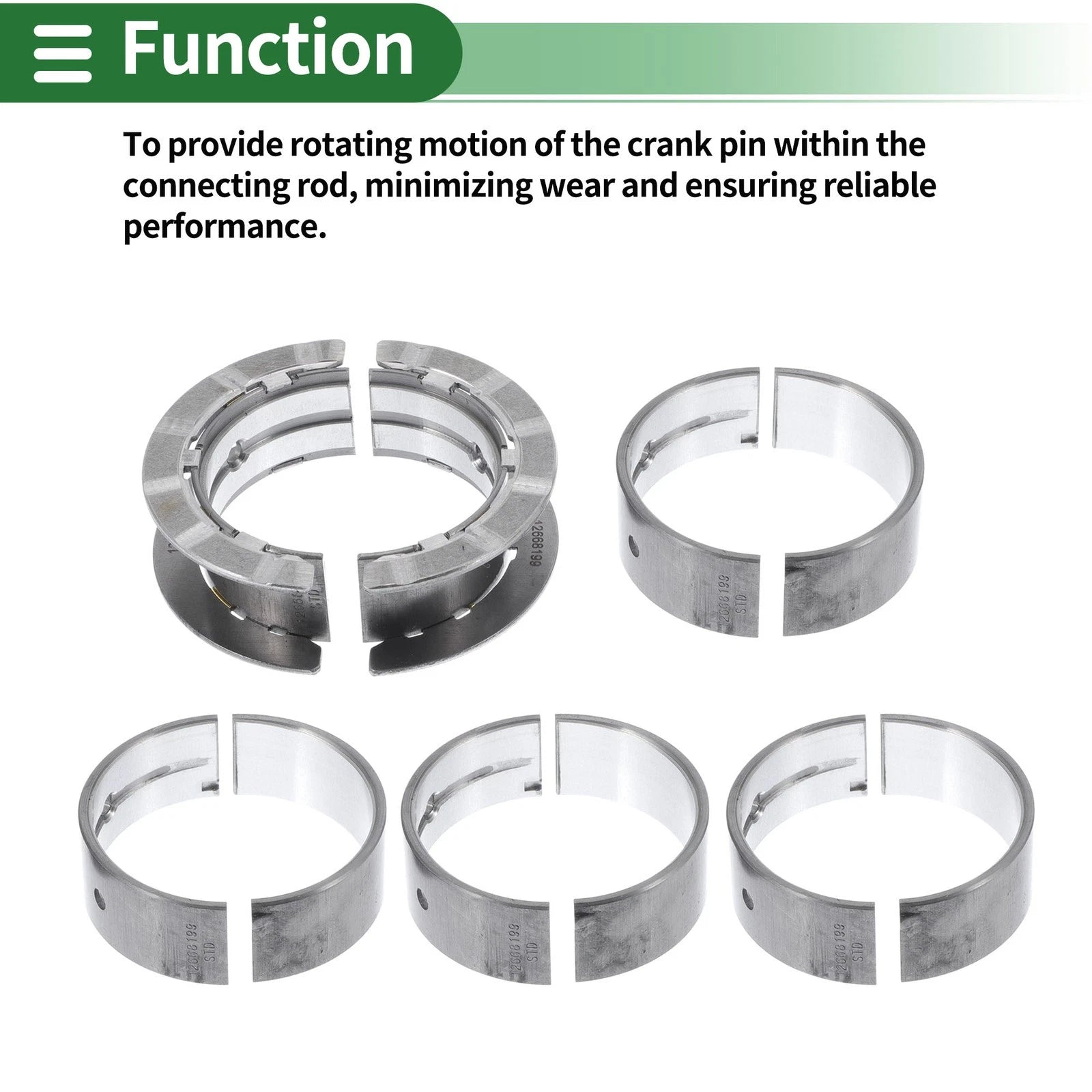 Main Bearing Set No.12668199 for Chevrolet Cruze (2016–2019)
