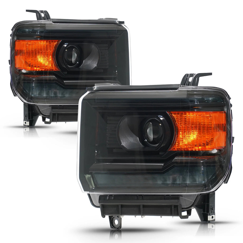 Upgrade Halogen Headlights with DRL for GMC Sierra 1500 2500/3500HD (2014–2018)