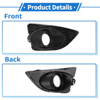 Front Right Fog Light Grill No.615343548784 for Ford Fusion (2010–2012) Black ABS