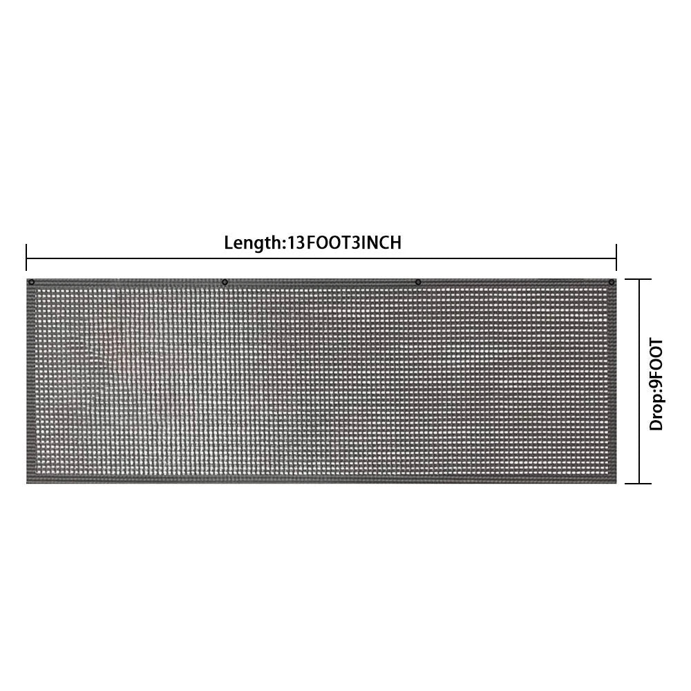 90% RV Awning Sun Shade Privacy Screen for Camper (11'-21') Black