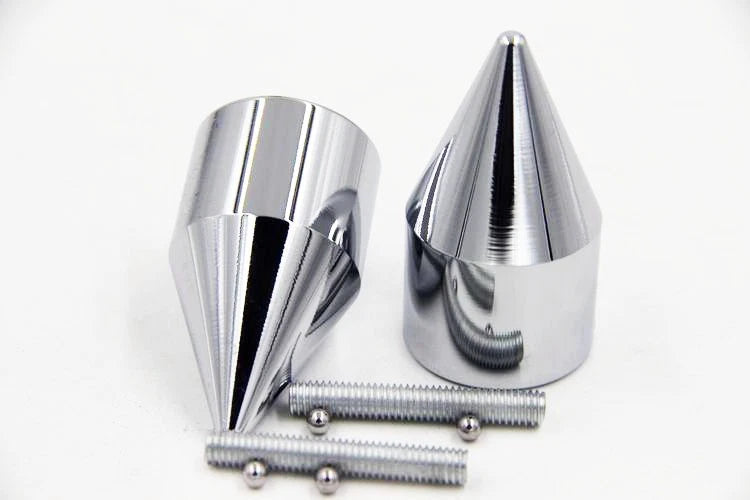 Chrome Spike Bar Ends for Suzuki GSXR 750 (1996–2013)
