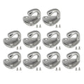 Tarp Hook Kit 10PCS 316 SS with 20 Screws for Trailers Boats Motorhomes