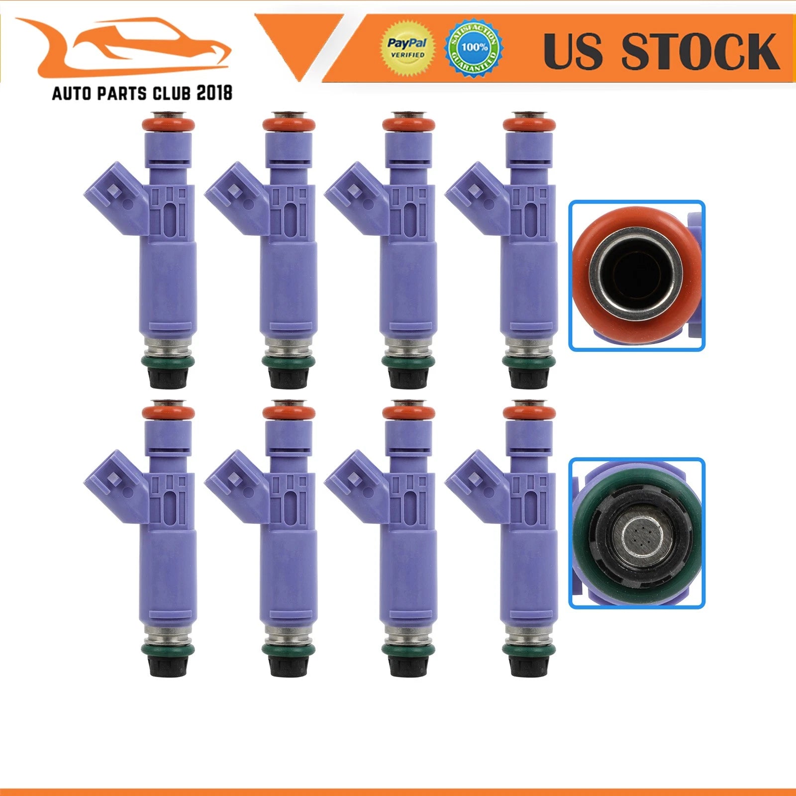 8pcs Fuel Injectors for Ford F-150 Mustang (2009–2010) V8 4.6L 9L3Z9F593E
