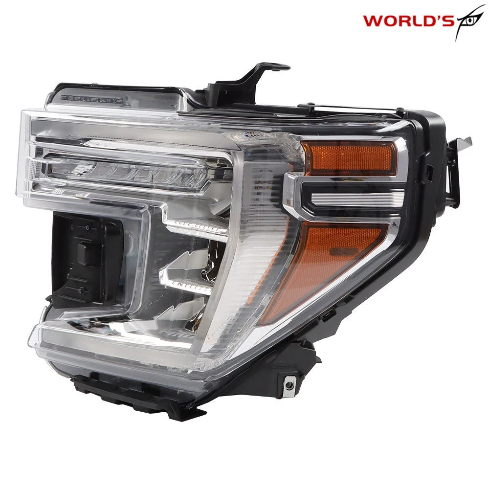 Set of 2 Chrome LED Headlights for GMC Sierra 1500 (2019–2021)