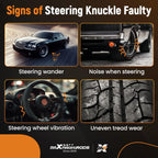 Left Right Steering Knuckle Front for Dodge Challenger (2012–2021)