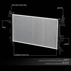 OE Style Full Aluminum Core Radiator for Ford Focus (2012–2018) DPI 13219