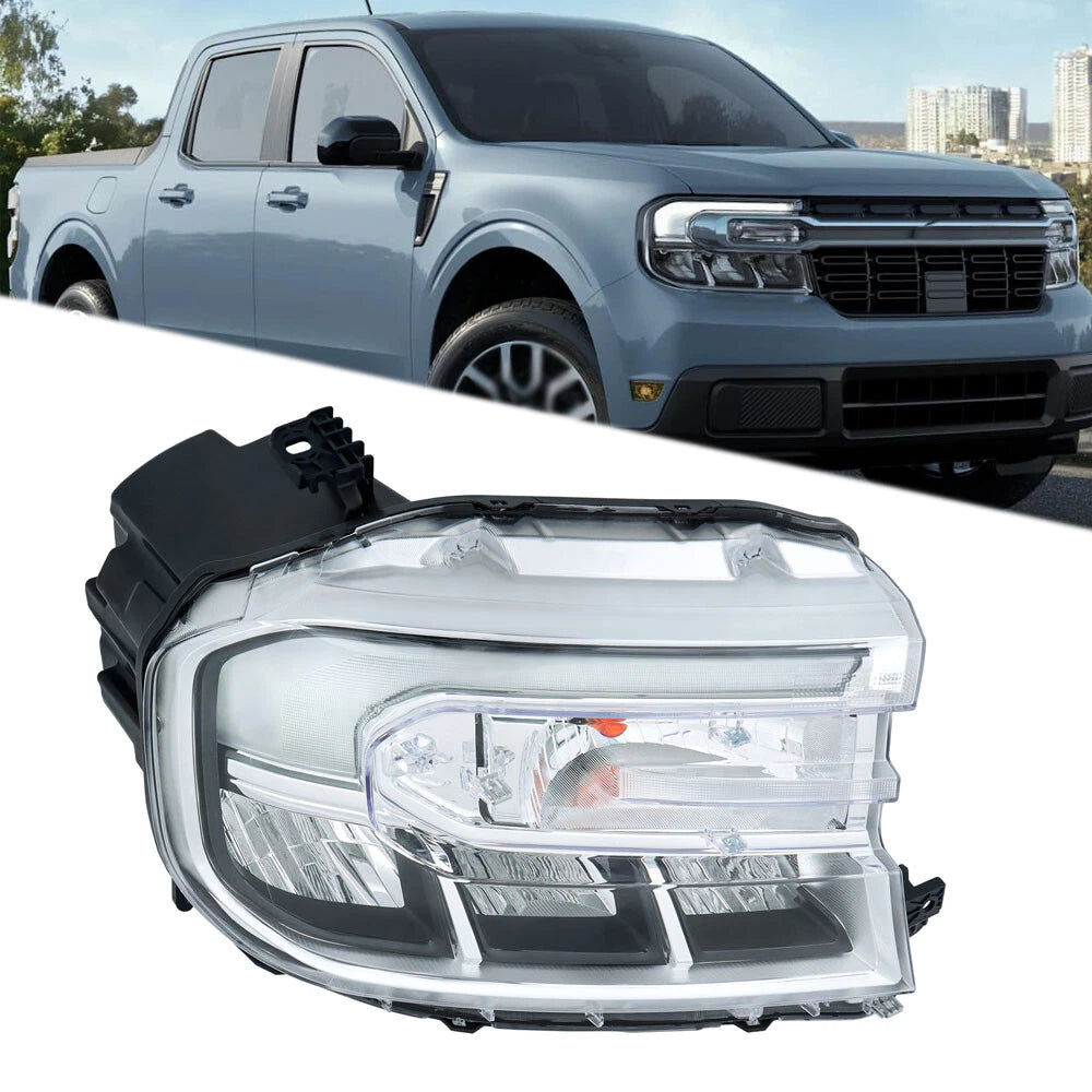 Headlight for Ford Maverick Lariat (2022–2024) LED DRL Clear Housing