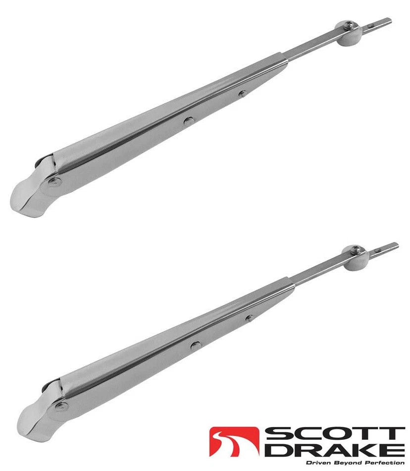 Stainless Steel Adjustable Windshield Wiper Arms for Ford Bronco (1966–1977)