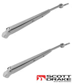 Stainless Steel Adjustable Windshield Wiper Arms for Ford Bronco (1966–1977)