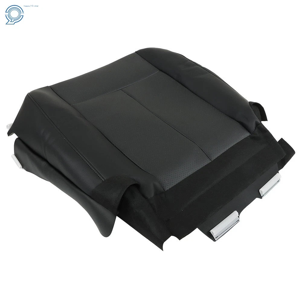 Black Leather Seat Cover for Ford Expedition (2007–2014) Driver Bottom Perforated