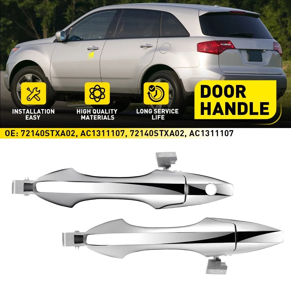 2X Exterior Door Handle for Acura MDX (2007–2013) Front Left + Right Outer