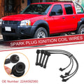 Set of 4 Spark Plug Wire Ignition Coil Cables No.224409Z060 for Nissan Frontier 