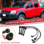 Set of 4 Spark Plug Wire Ignition Coil Cables No.224409Z060 for Nissan Frontier 