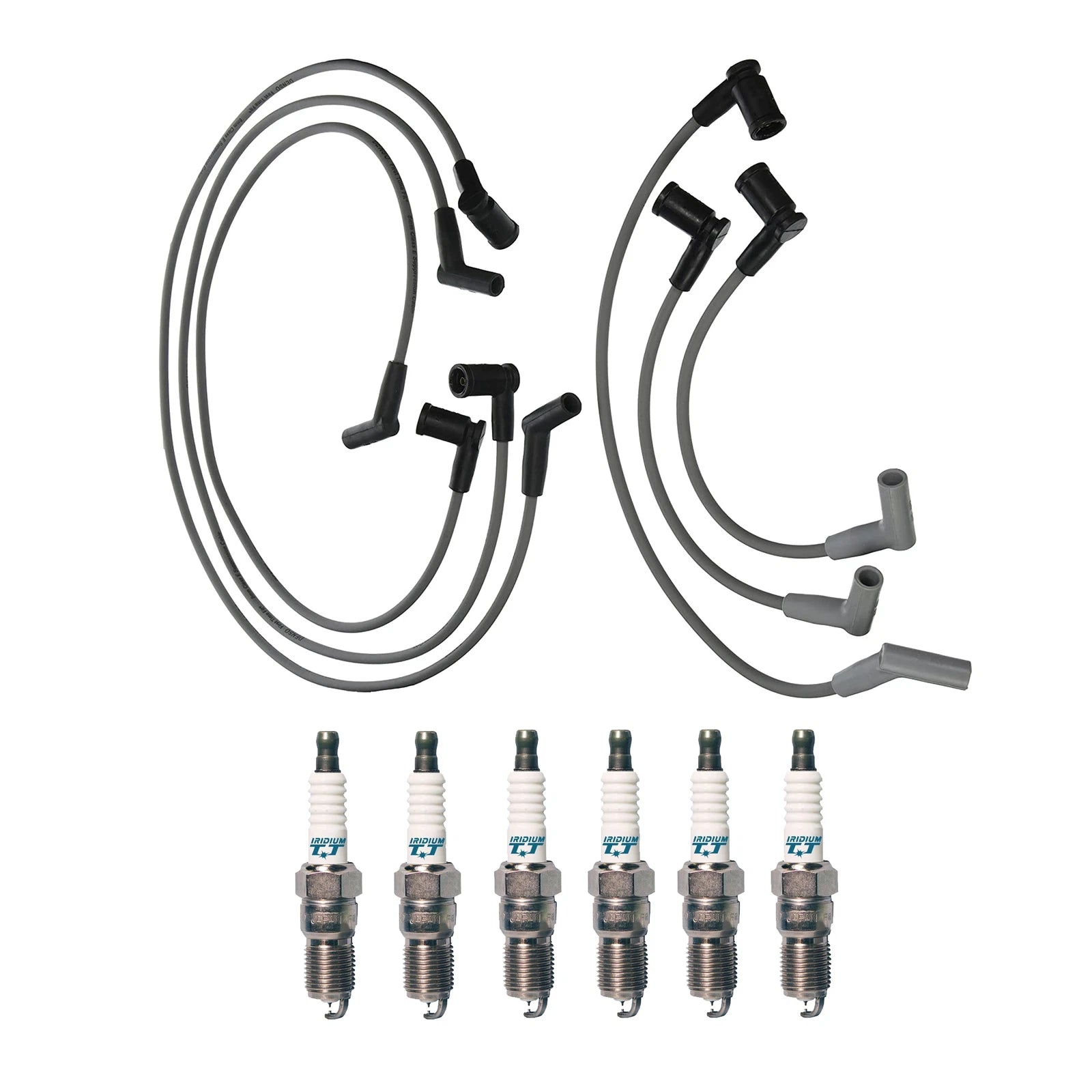 Denso 8mm Wire Set & 6 Iridium TT Spark Plugs for Ford Windstar (1995–2003)