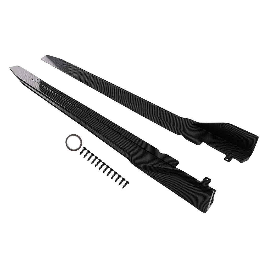 Carbon Style Side Skirt Extensions for BMW 3 Series G20 (2019–2022)
