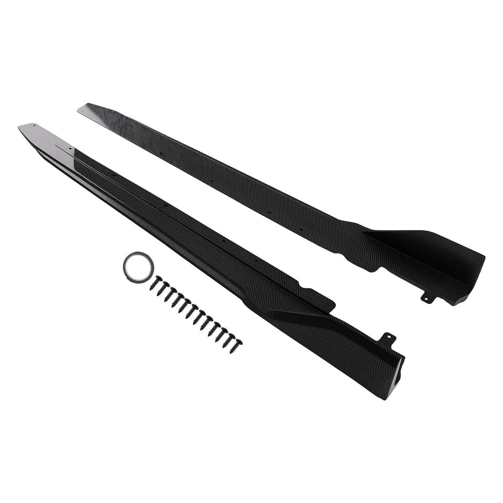 Carbon Style Side Skirt Extensions for BMW 3 Series G20 (2019–2022)