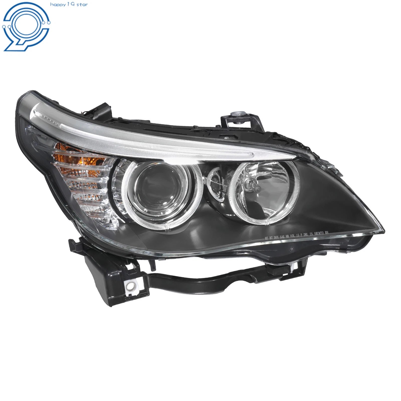 Passenger Side Headlight for BMW 528i (2008-2010) Halogen Projector RH
