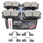 Set of 4 Bosch QuietCast Rear Ceramic Brake Pads for Audi A4 A6 A8 TT (2000–2023)