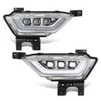 2X Chrome Clear LED Projector Fog Lights for F-150 (2021–2023)