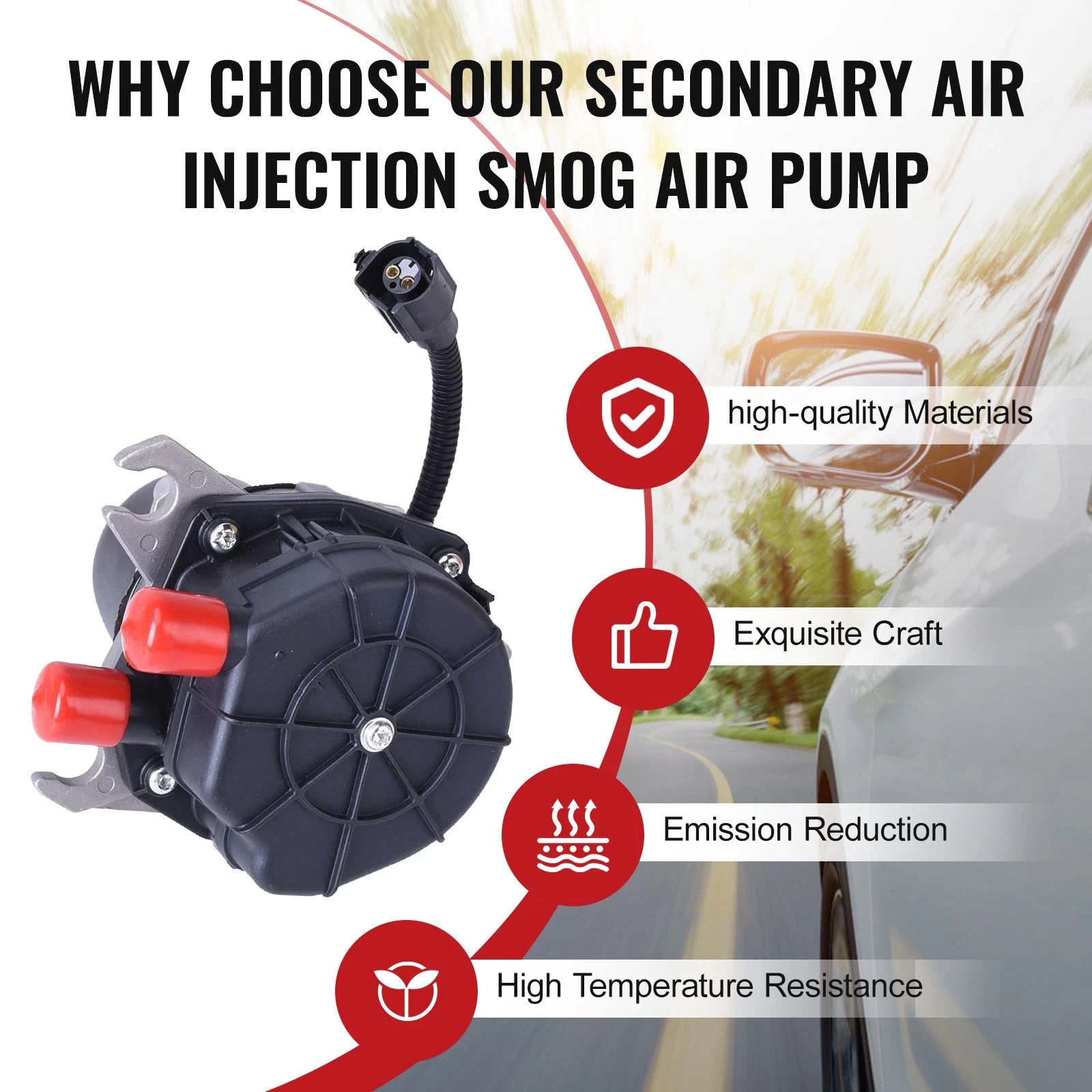 Secondary Air Pump for Ford Mustang (1996-2000) and Lincoln LS (2001-2005)