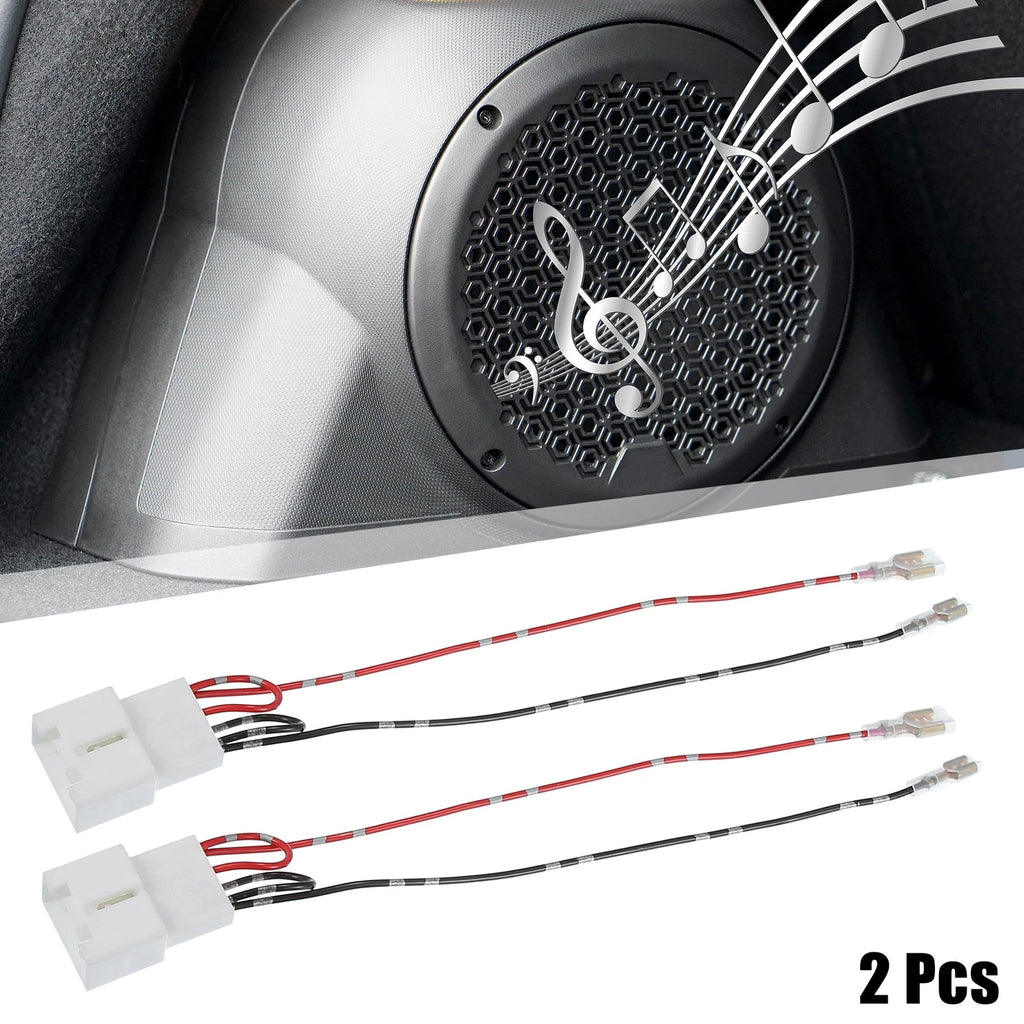 2 Pcs Speaker Connector Wire Harness Adapter for Mazda Ford 